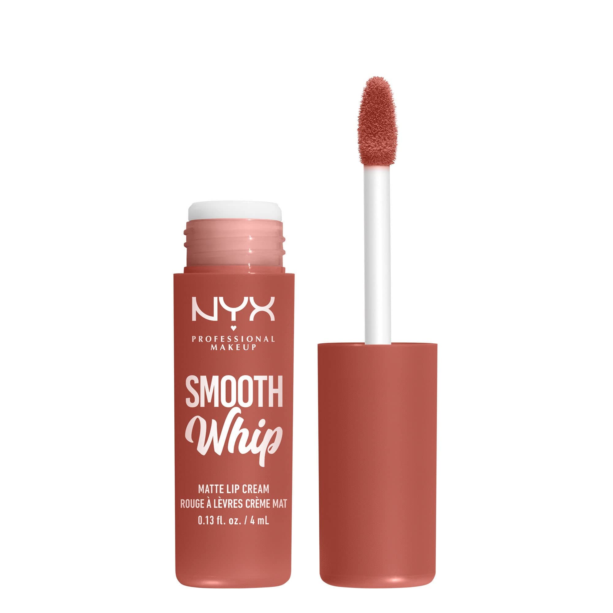 NYX Professional Makeup Liquid Lipstick, Matte Lip Cream, Ultra-Vibrant Shades, With Shea & Cocoa Butter, Smooth Whip, Shade: Kitty Belly