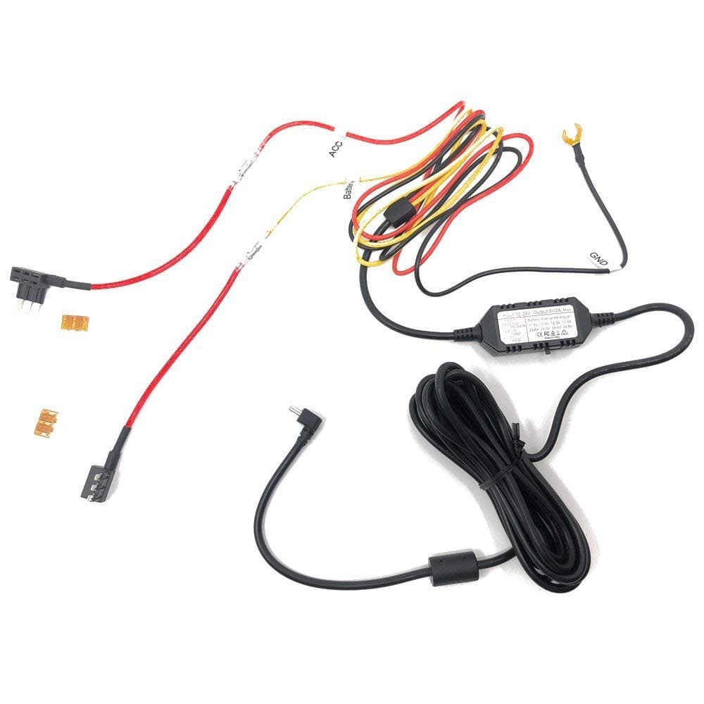 SGDCHW Parking Mode Recording Hardwire Kit for Street Guardian SG9663DC SG9663DCPro + Micro3 Fuse Taps