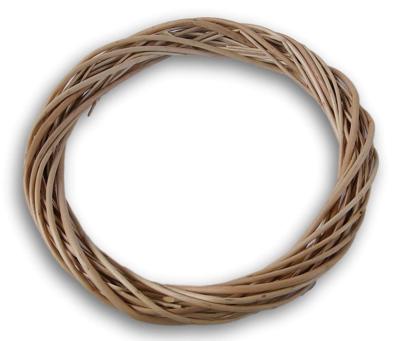 Daisy Crafts Natural Willow Wreath - 11 Inch Diameter