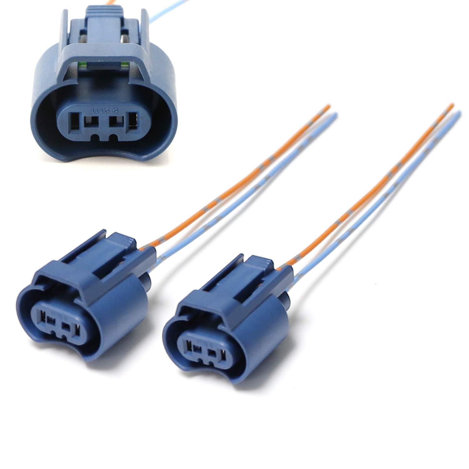 iJDMTOY OEM 9005 HB3 H10 9145 Female Adapters Wiring Harness Sockets w/ 4-Inch Wire Pigtails Compatible with Acura/Honda High/Low Beam or Fog Lights Use (04321-SH3-305)