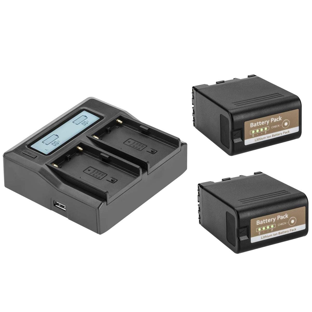 Green Extreme 2 Pack BPU-60 Battery and Dual Smart Charger Kit (14.4 6700mAh)