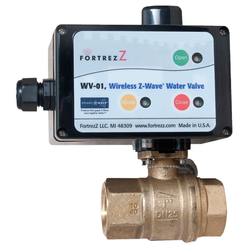 Wireless Z-Wave Water Valve 1.25 inch; Cert ID: ZC08-13040028