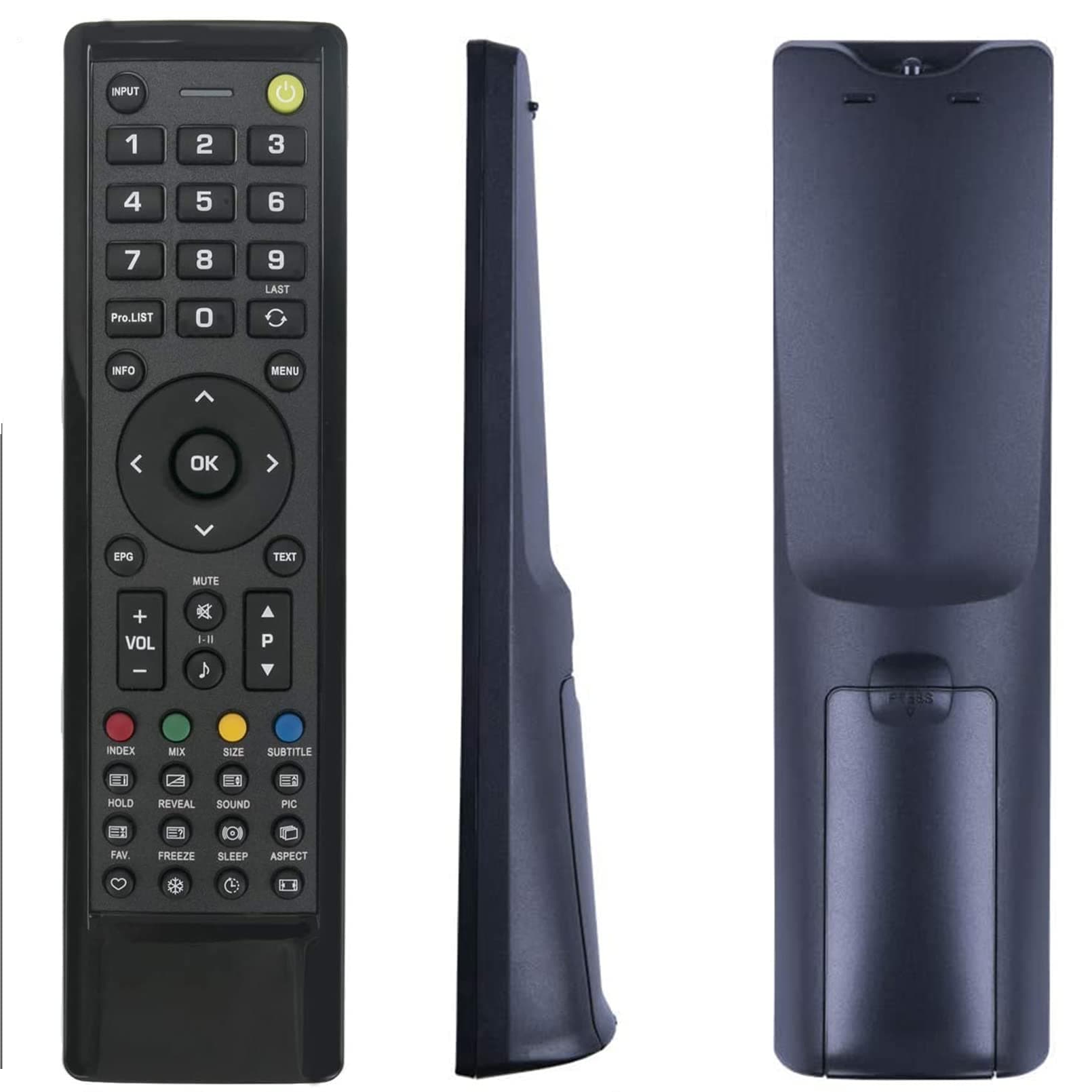 BeyutionUniversal Remote Control Fit for Hannspree TV HSG1051 HSG1066 HSG1067 HSG1074 HSG1075 HSG1076 HSG1101 HSG1113 HSG1114 HSG1116 HSG1117 HSG1139 HSG1141 HSG1142 SJ28DMBB HSG1189