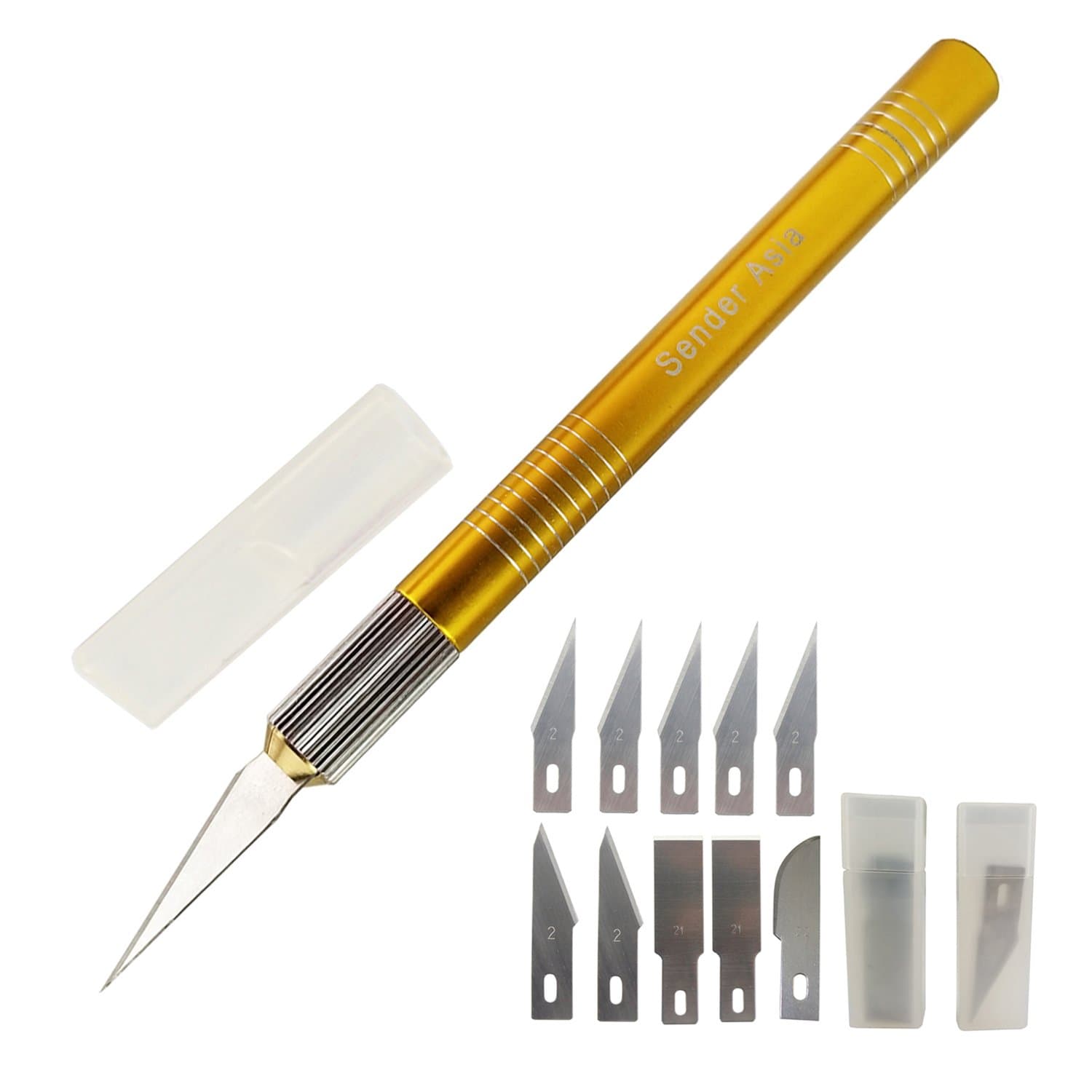 Multi Purpose Scrapbooking Knife, Art Work Craft Knife with 10-Piece Extra Blades