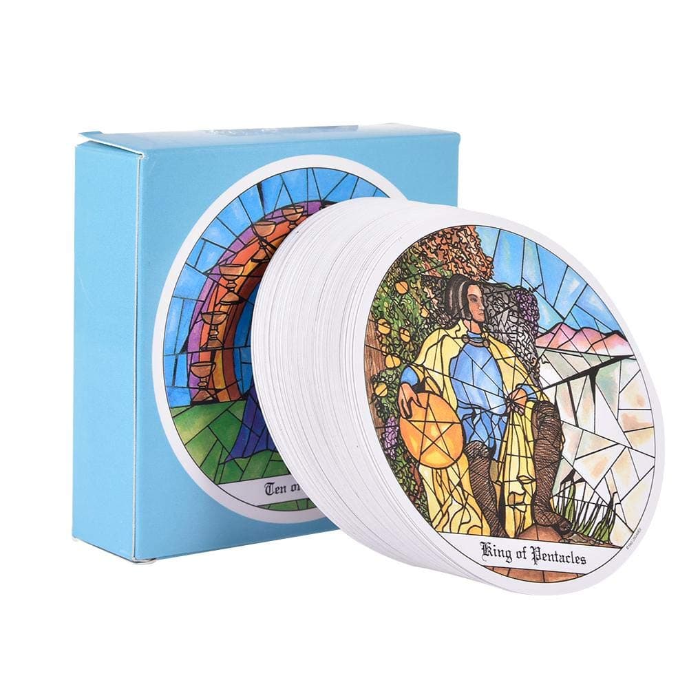 78 Tarot Of The Cloisters, Round Tarot Cards, Clone Card Games, Full English Cards, 93 Years Out Of Tarot Cards, Rare Cards, Collectibles