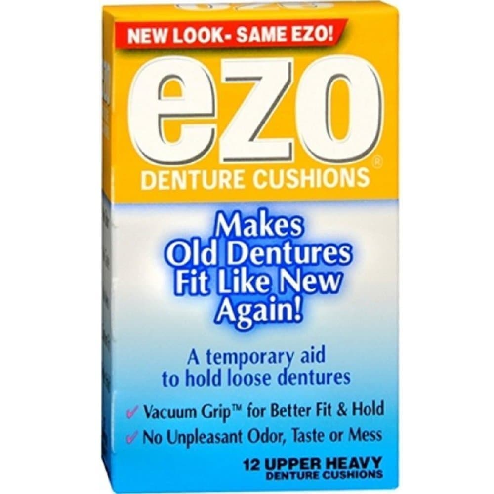 Ezo Denture Cushions Upper Heavy 12 Each (Pack of 2)