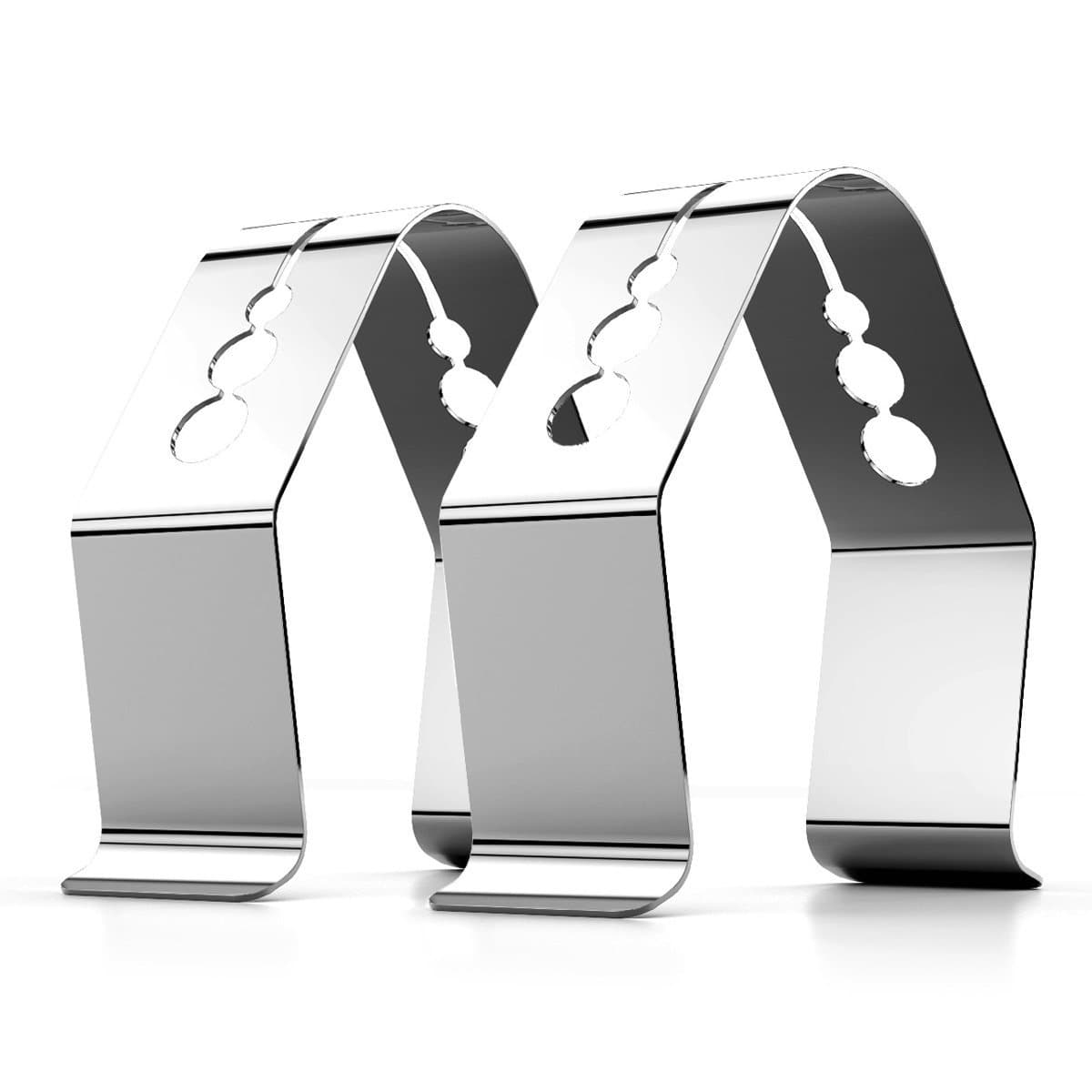 Universal A Style Meat Thermometer Probe Clip Holder Ambient Temperature Readings BBQ Smoker Oven Grill,Set of 2