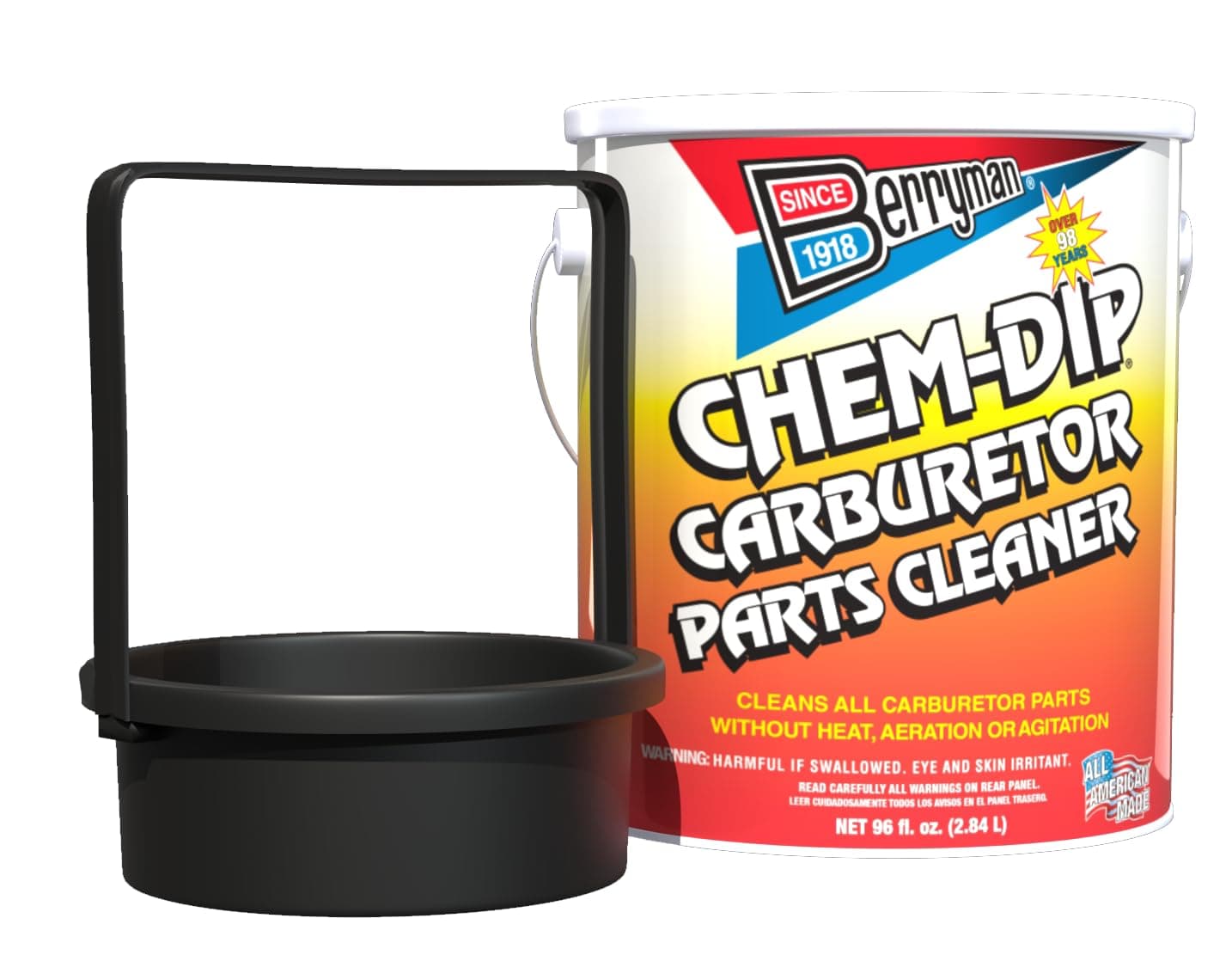 0996-ARM B-9 Chem Dip Parts Cleaner with Basket and Armlock, 3/4-Gallon Pail