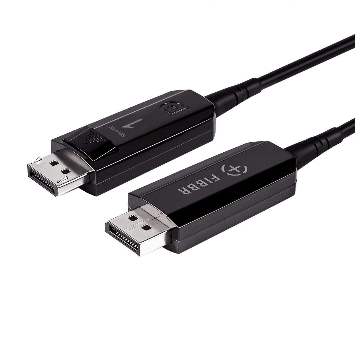 FIBBR Fiber DP to DP Cable, Male to Male dp Cable 32Gbps High Speed 8k@60hz 4K@144hz DisplayPort to DisplayPort Cable,dp 1.4 Cable 164ft