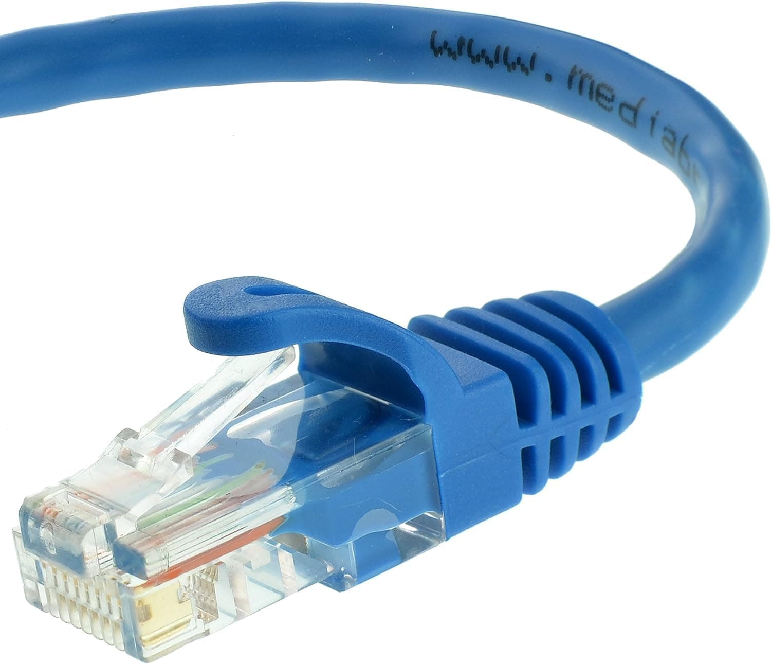CAT6 Ethernet Patch Cable (25 ft) RJ45 Connectors with Gold Plated Contacts (10gbps)
