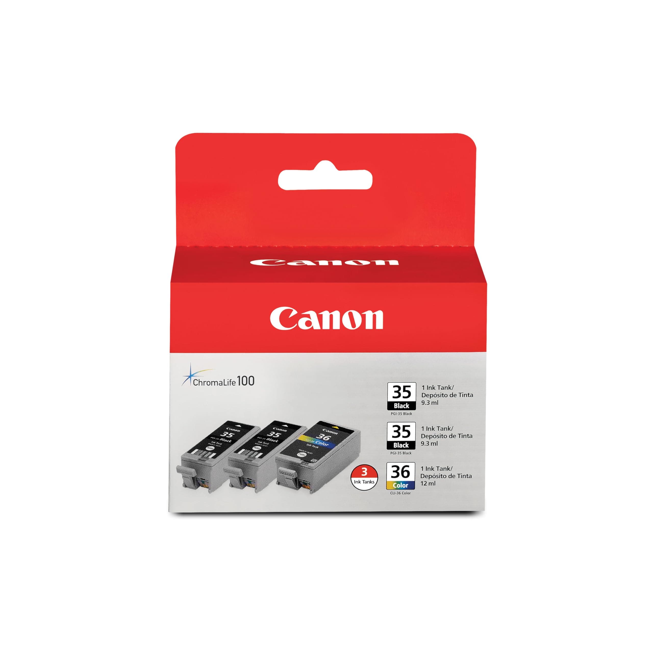 Canon PGI-35 Black Twin & CLI-36 Colour Ink Cartridge Bundle Pack