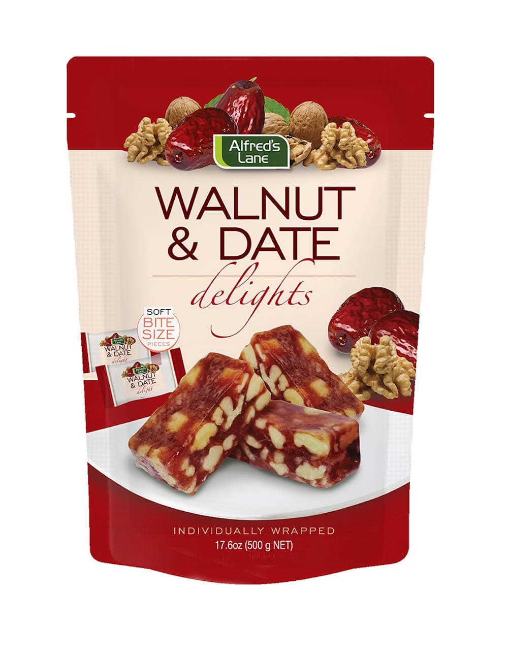Alfred's Lane Walnut & Date Delights (17.6 oz, 1 Bag)