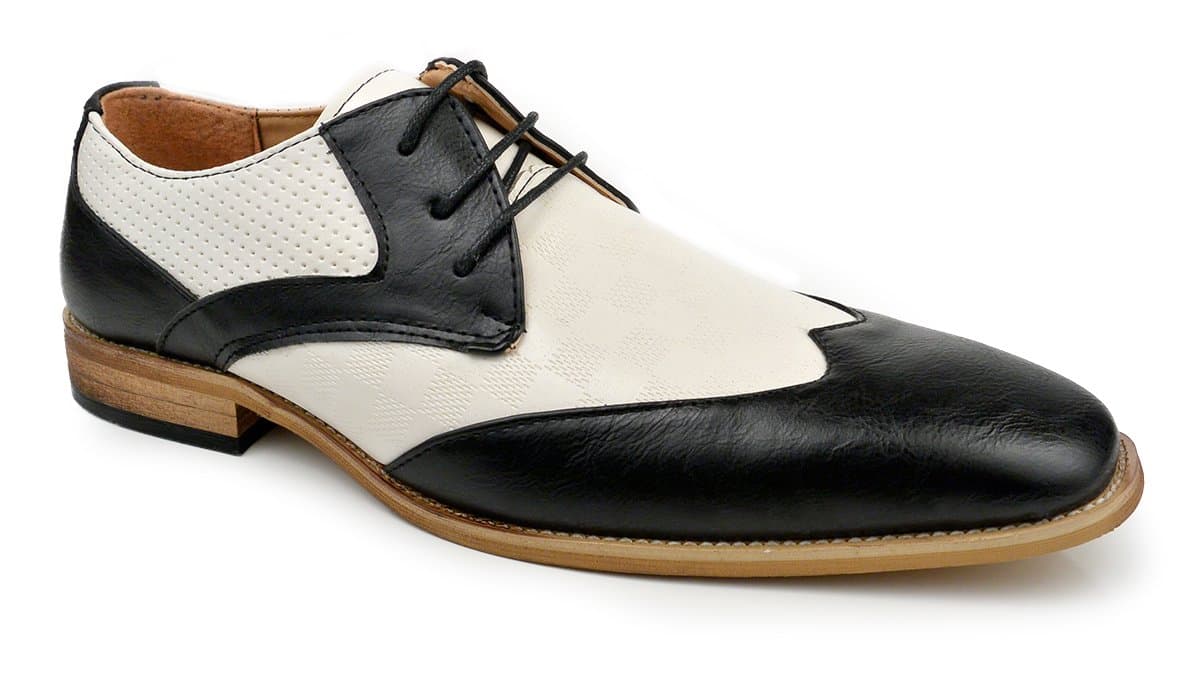 Fashion Men Causal Wingtip Oxfords Modern Spectator Style Brogues Shoes