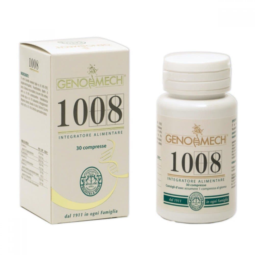 Gianluca Mech Genomech 1008 Food Supplement 30 Tablets