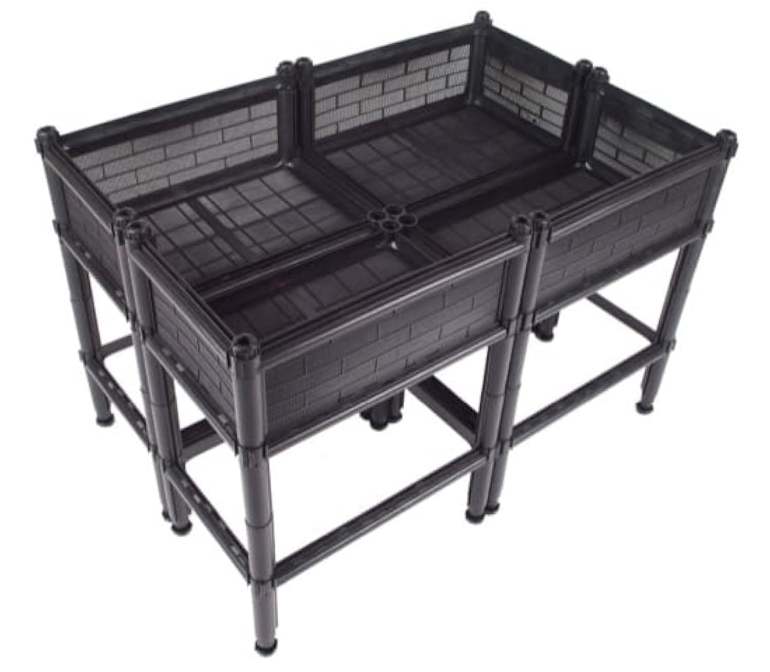 Elevated Raised Garden Bed with Legs 7" Depth Planter Box | Non-Toxic Sun Protected Material | 36" L X 24" W X 27" H for Easy Planting | Large Vegetable & Herb Backyard Patio