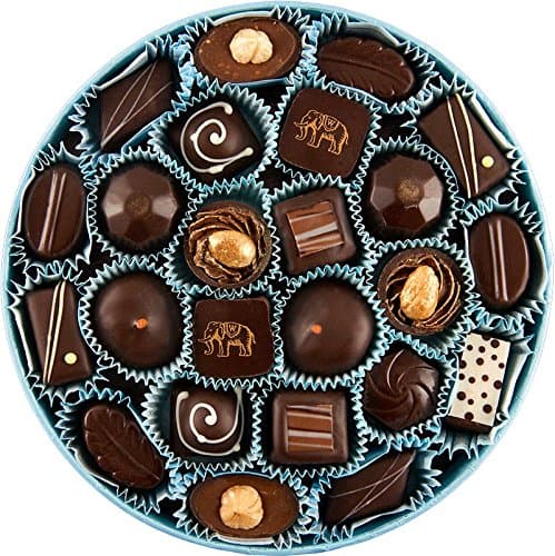 Woodhouse Chocolate 24pc. Mostly Dark Assortment in a Blue Box