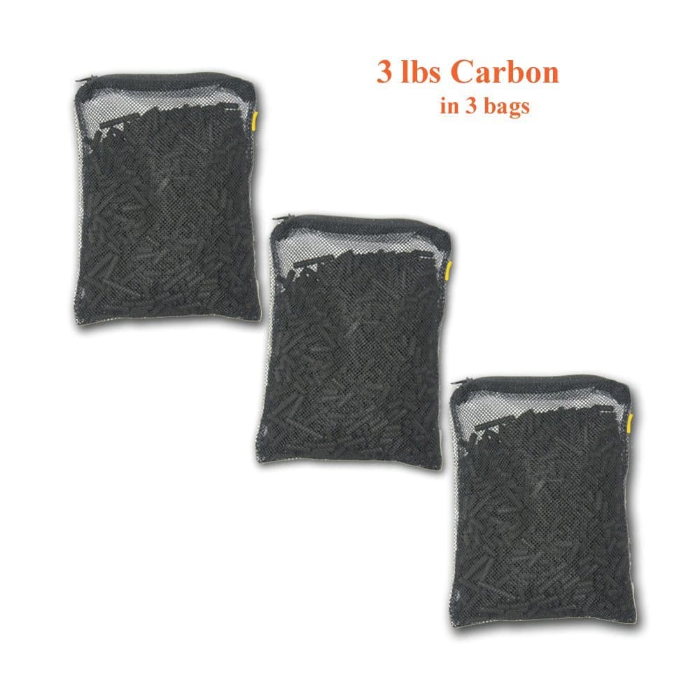 Aquacity Canister Filter Media Replacement Bags - Activated Charcoal Pellet Carbon, Bio Ceramic Rings, 1" Bio Sponge Balls for Aquarium Fish Pond Tank Canister Water Filtration