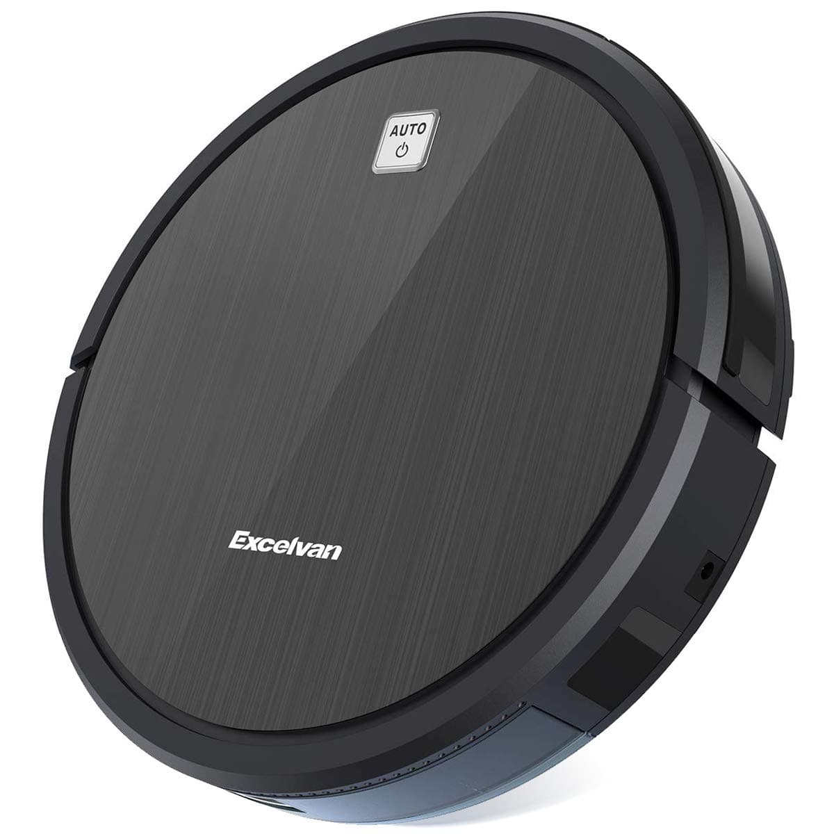 Excelvan 1600Pa Powerful Robotic Vacuum Cleaner with Self-Charging 120 Mins Battery Life,4 Cleaning Modes, Anti-Collision & Drop Sensor Robotic Vacuum for Thin Carpets and Hard Floor