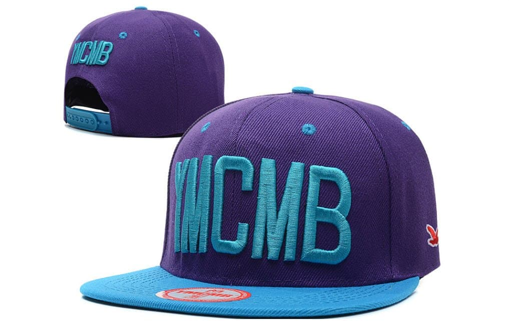 YMCMB Baseball Cap Collection Large Purple and Blue Logo
