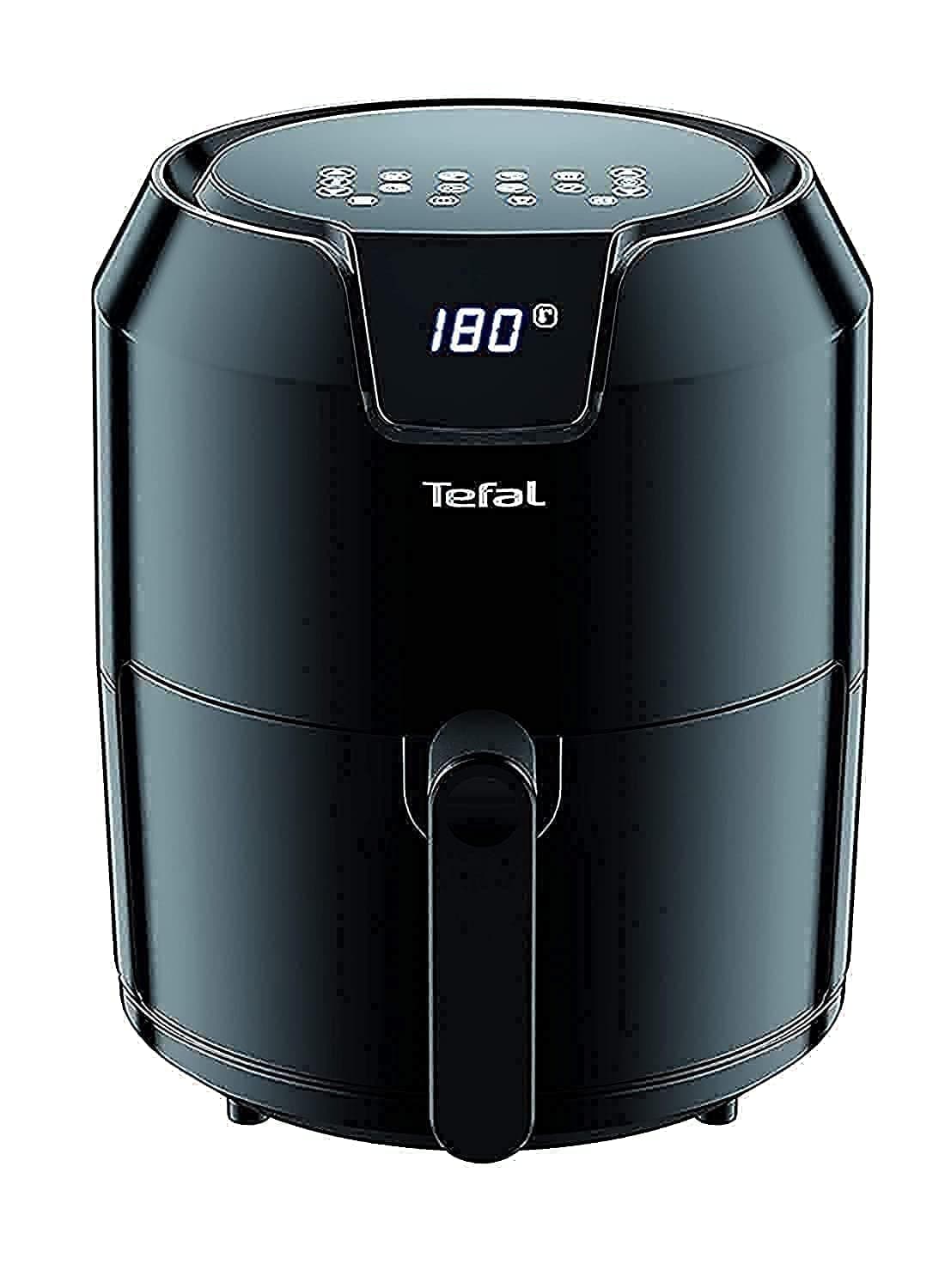 Tefal Air Fryer Precision 4 Litre Digital Oil-Less Fryer, 1500 Watts, Black, Plastic, EY401840