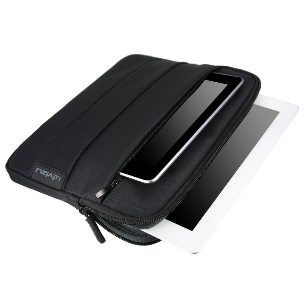 Mivizu Shell 10.1" Sleeve Case for iPad Air, 4 3 2, Samsung Tab, Touch Screens