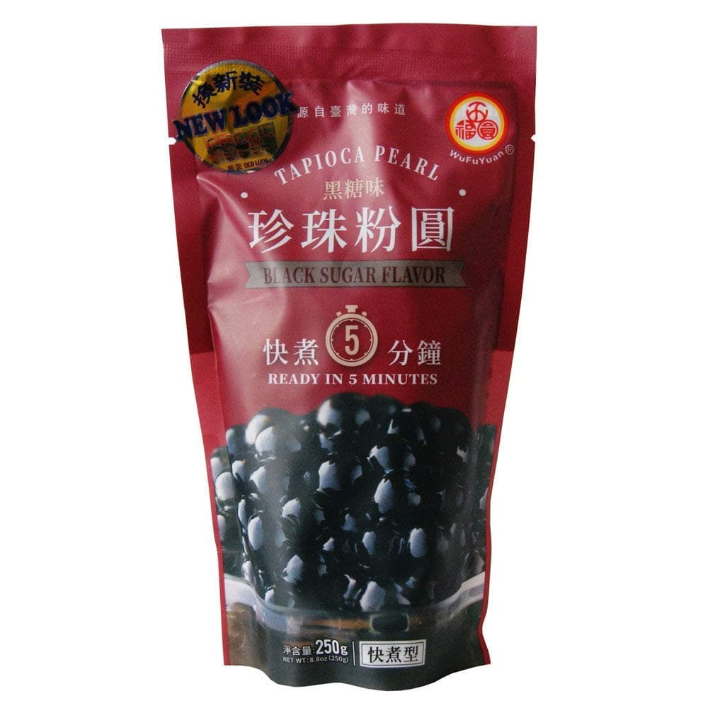 WuFuYuan - Tapioca Pearl (Black) - Net Wt. 8.8 Oz. - PACK OF 5