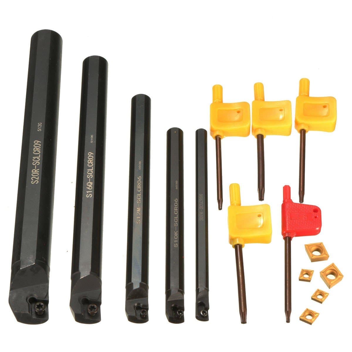 XNEMON Boring Bar 5Pc/Set Of 7 10 12 16 20mm SCLCR Lathe Turning Tool Holder Boring Bar For CCMT
