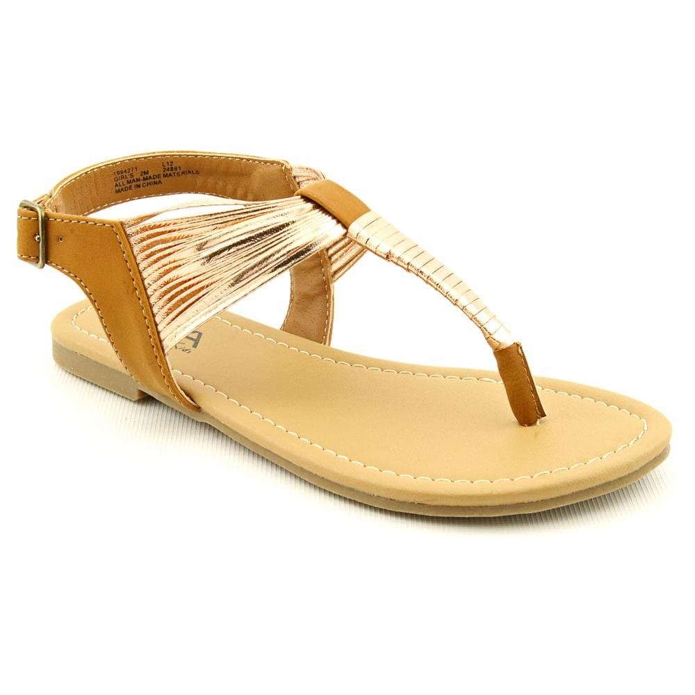 Mia Kids Girl 5 Light Copper File Thong Summer Sandal