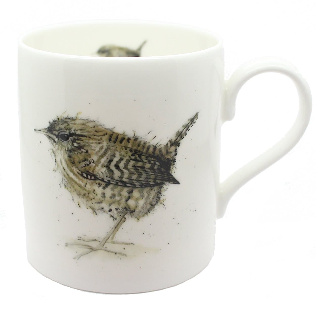 Wren Mug - Bird Gift, Fine Bone China - Made in England