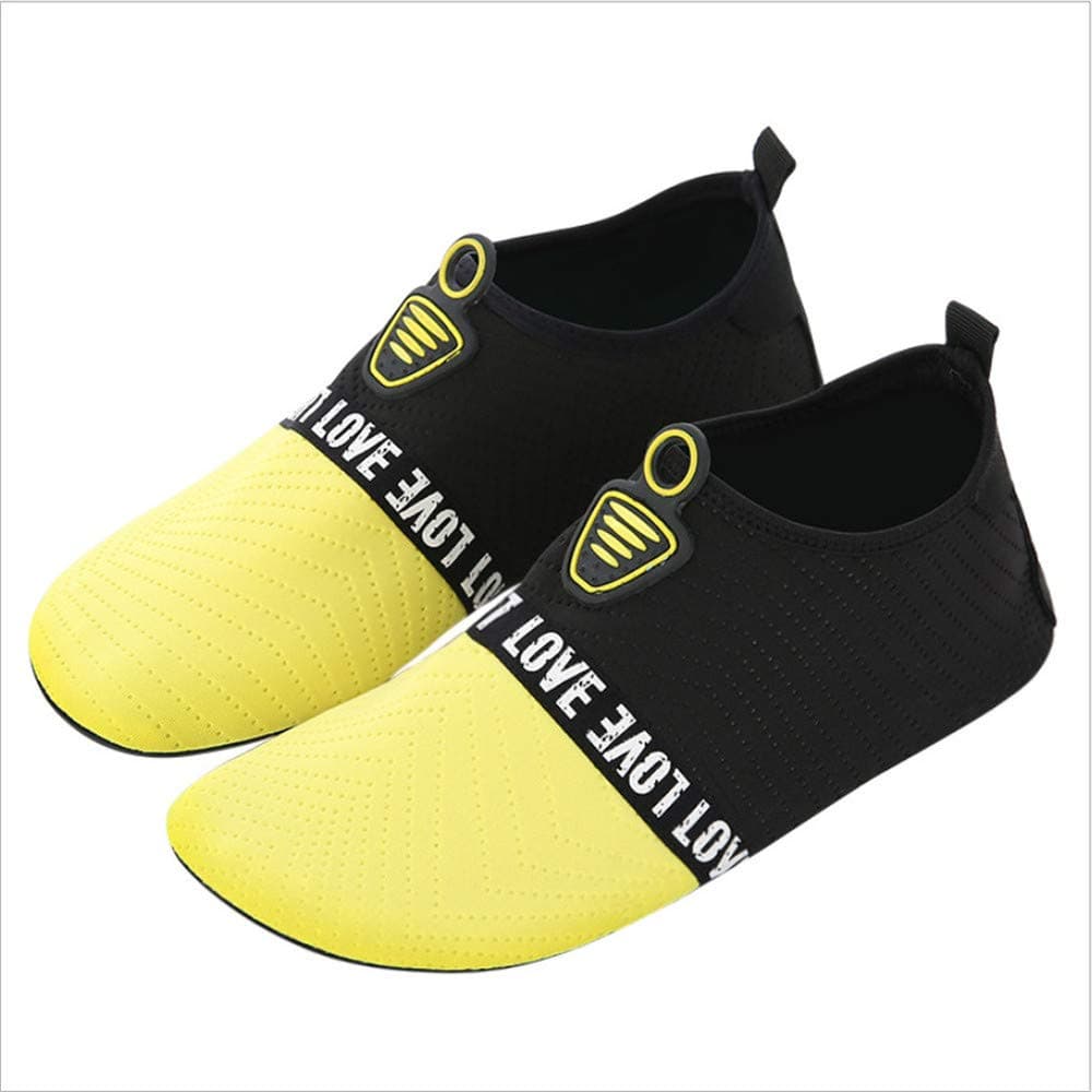 wtxinyang Couple Beach Shoes Soft Bottom Diving Outdoor Wading Swimming Treadmill Shoes M(36-37) H