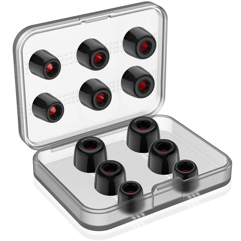 Link Dream 12 Pieces Replacement Ear Tips for Powerbeats 2 Powerbeats Pro Premium Memory Foam Earbuds Tips Updated Dustproof Durable Noise Reducing Eartips for Most 5-6.3mm in-Ear Earphones (S/M/L)