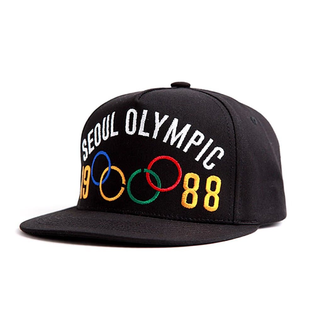1988 Seoul Olympic Snapback,Hat,Baseball Cap,Made in Korea Black