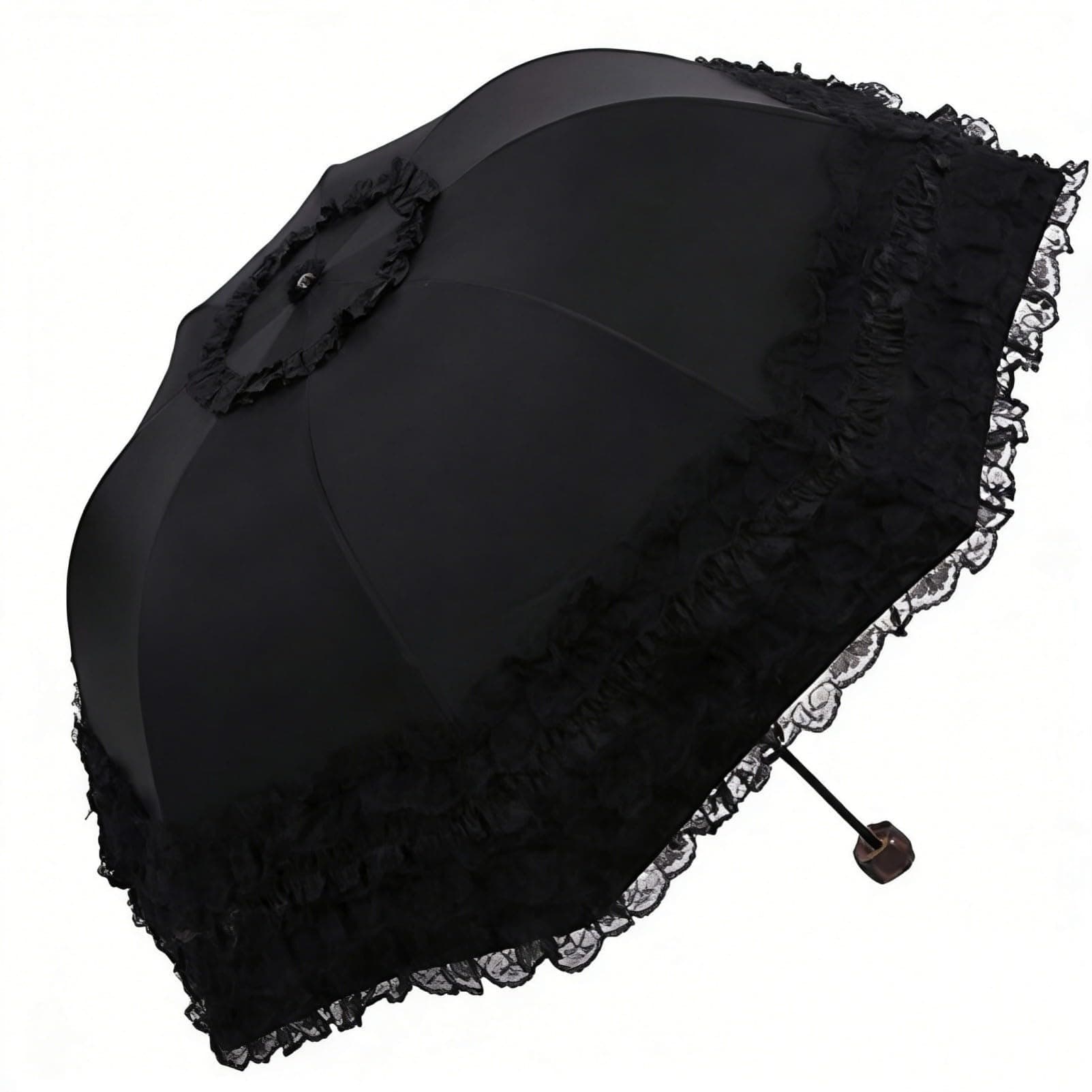 Princess Lace Ultraviolet-Proof Folding Umbrella Anti-uv Dome Parasol