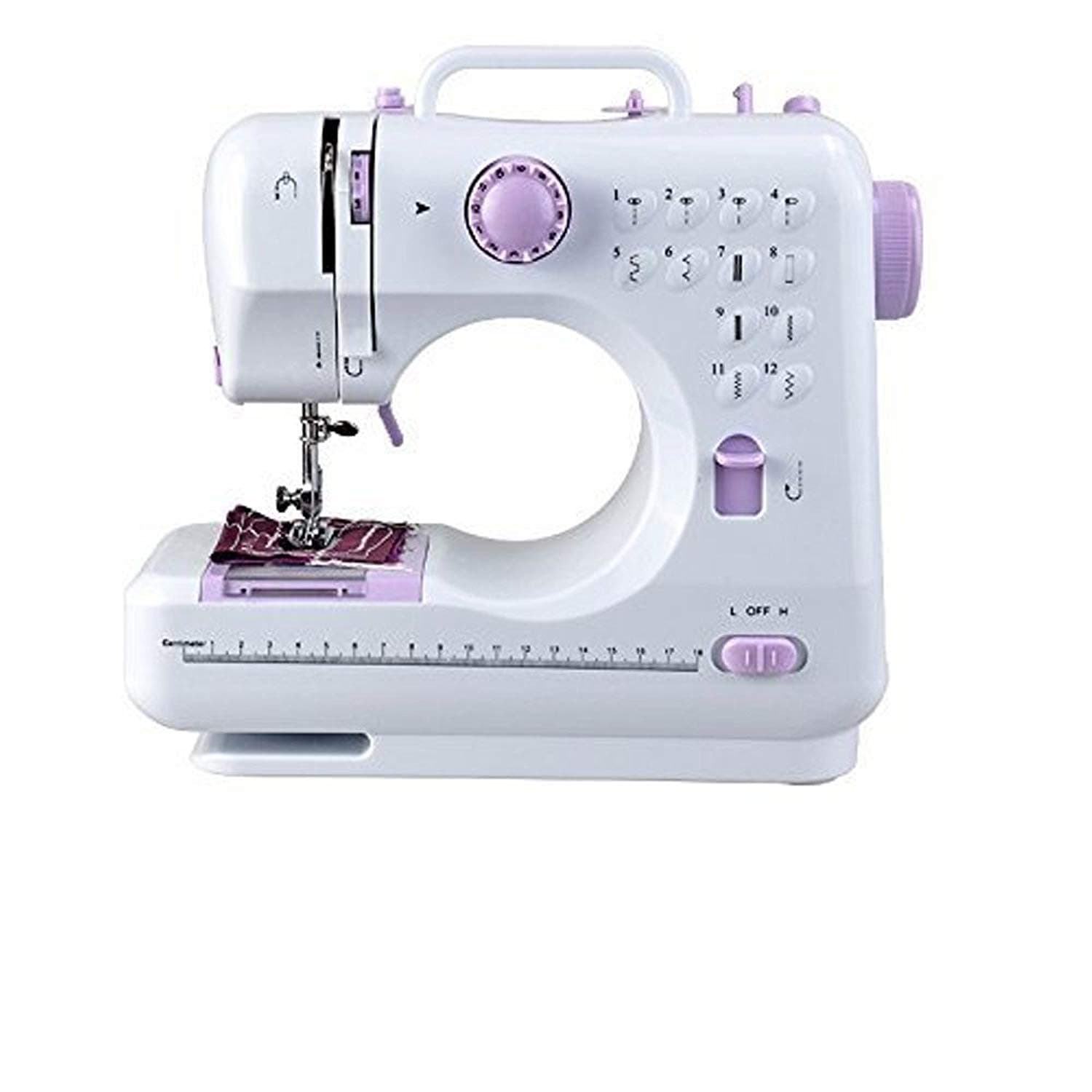 Luhi Mini Multifunction Household Sewing Machine with Forward & Reverse Sewing Technology (12 Multiple Stitch Patterns, Foot Pedal & Unique Thread Cutter, 505)(sewing machine above 15000)(sewing machine for home mini)(sewing machine)