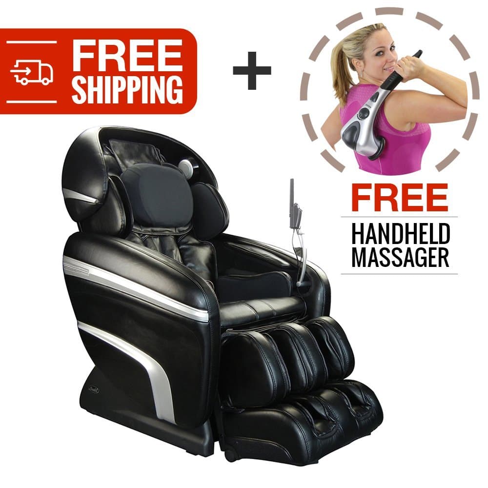 Zero Gravity Deep Tissue Shiatsu Reclining Massage Chair. Osaki 7200CR with Computer Body Scan and Heat Therapy for Customized Pain Relief and Relaxation (Black)