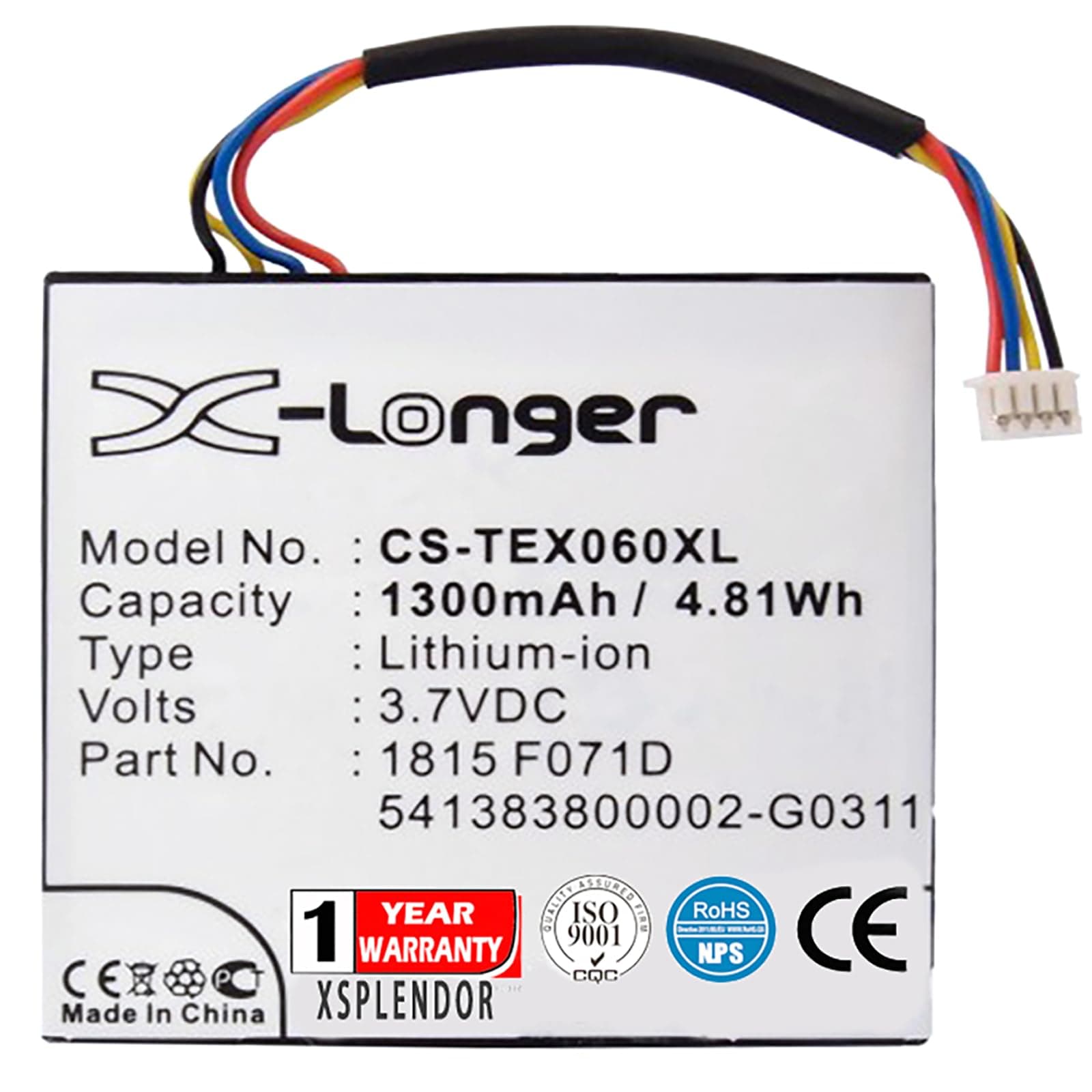 Replacement Battery for Texas INSTRUMENTSN2/AC/2L1/A TI-84 C Silver TI-84 Plus C Silver Edition TI-Nspire CAS Touchpad Part NO 1815 F071D 3.7L1060SP 3.7L1200SP 3.7L1230SP 541383800002-G0311