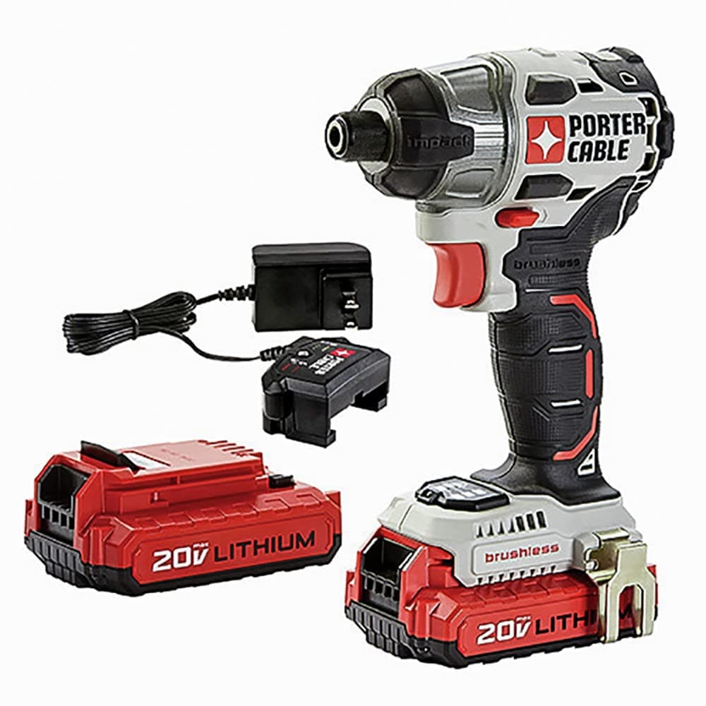 20V MAX Impact Driver, 1/4 Inch, 2,700 RPM, Battery and Charger Included (PCCK647LB)