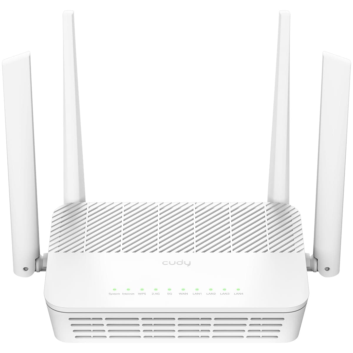 Cudy WR3000S AX3000 Dual Band WiFi 6 Mesh Router, 5 Gigabit Ethernet RJ45 Ports, 4 Antennas, MU-MIMO, OpenVPN, Wireguard, Zerotier, Ipsec VPN, Cloud APP