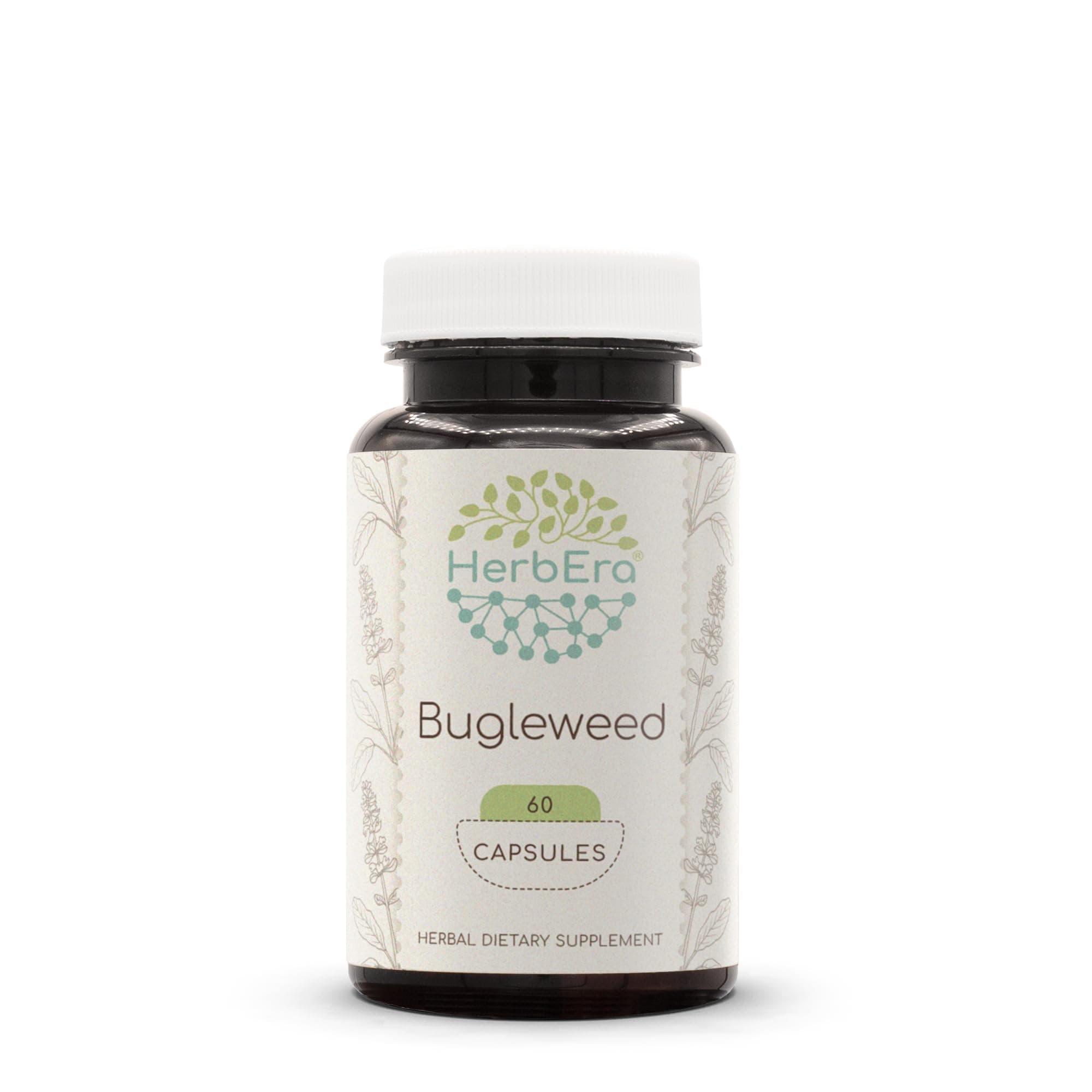 Bugleweed 60 Capsules, 300 mg, Made with Bugleweed (Lycopus Virginicus) Dried Herb (60 Capsules)