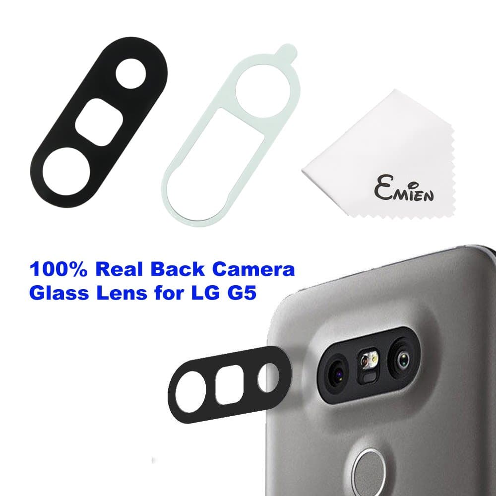 EMiEN Rear Back Camera Glass Lens Cover with Adhesive Replacement for LG G5 H820 H830 H840 H848 H850 H860 VS987 LS992