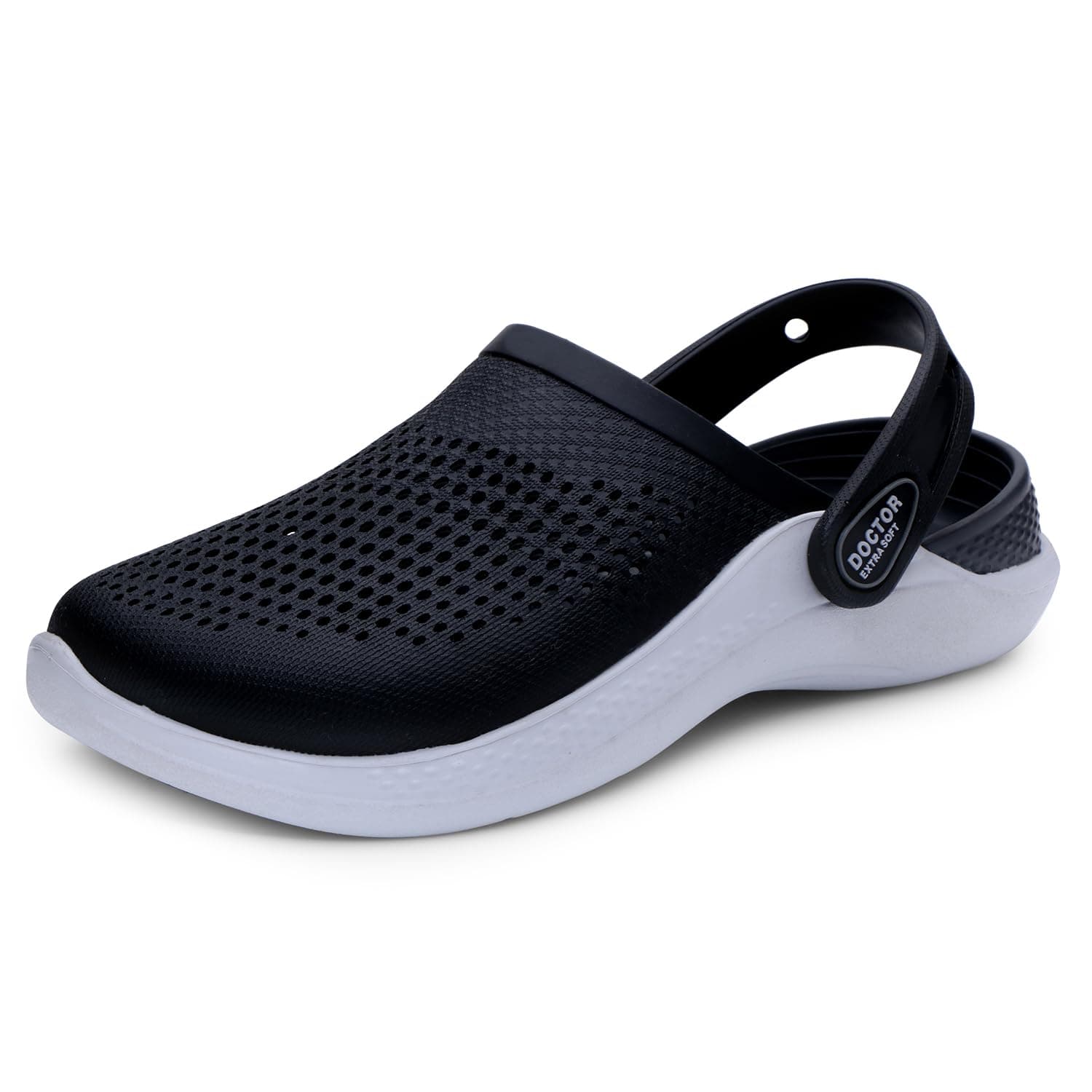 Men's Classic Casual Sports Clogs/Sandals with Adjustable Back Strap for Adult | Comfortable & LightWeight| Stylish & Anti-Skid|Waterproof & Everyday Use Mules for Gents & Boys D-513