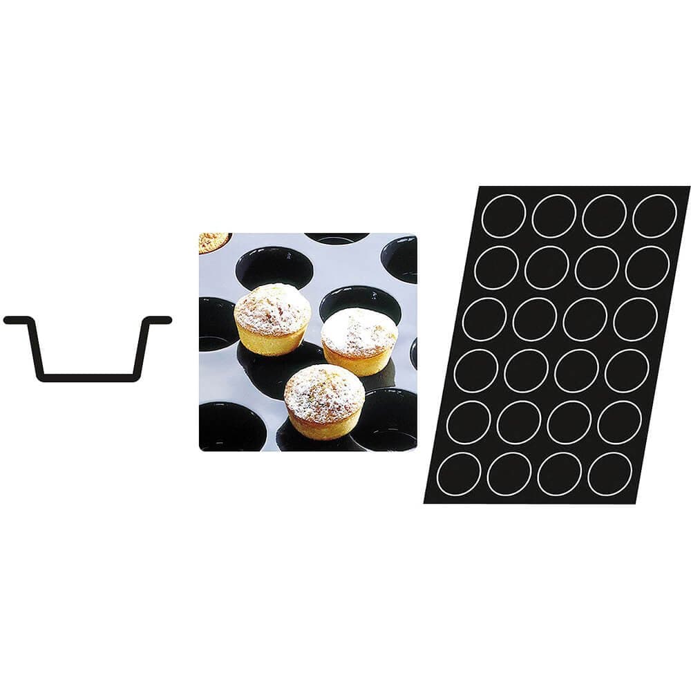 Matfer Bourgeat Silicone Flexipan Mini Muffin Pan, 40 Cups 336023