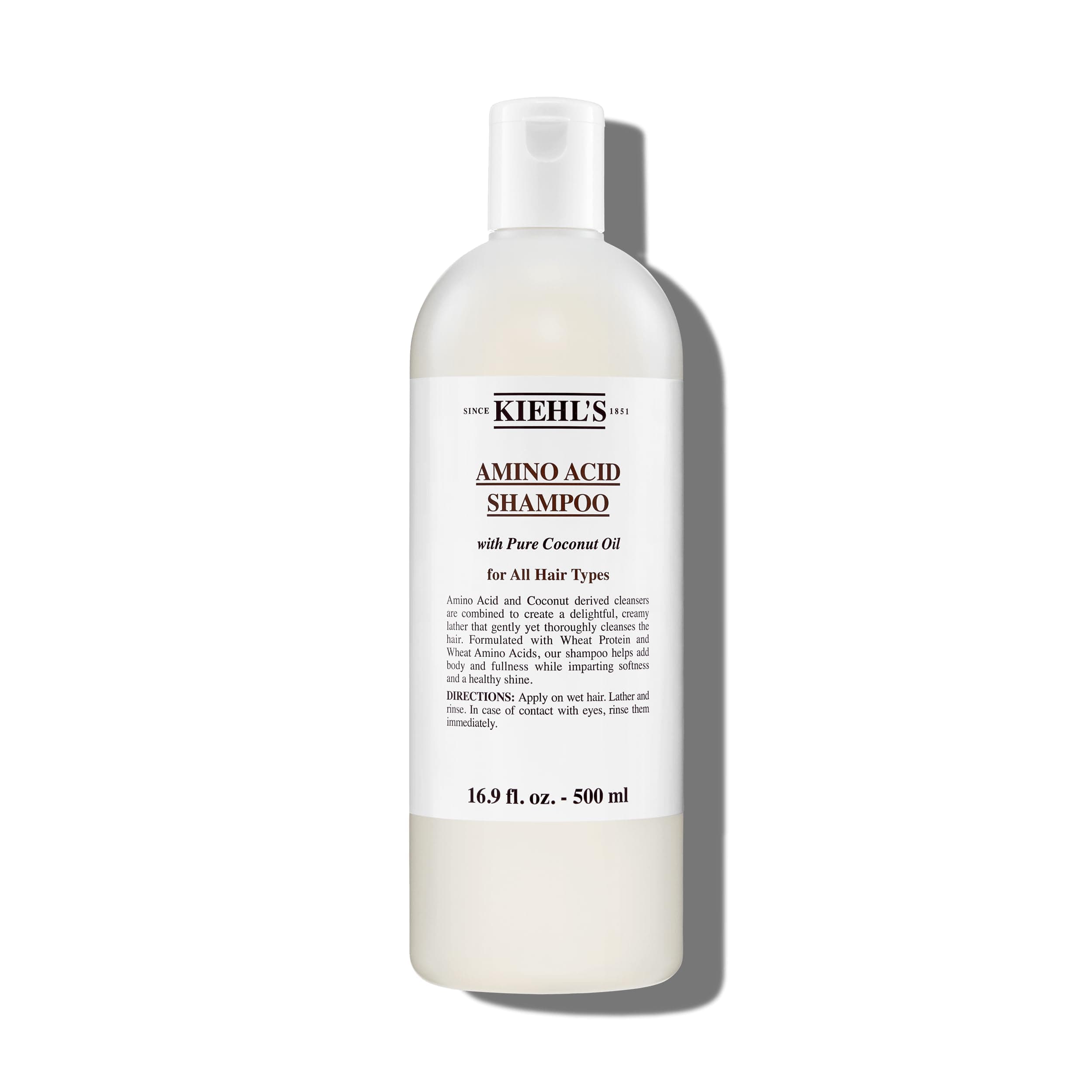 Kiehl's Amino Acid Shampoo, with Amino Acids and Coconut Oil to Clarify and Cleanse, Helps Strengthen Hair, Prevent Breakage, Without Compromising Hydration, Suitable for All Hair Types, Paraben-Free