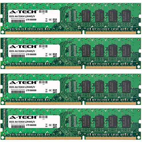 A-Tech 16GB KIT (4 x 4GB) For EVGA P55 Series P55 (132-LF-E655-KR) Classified 200 Classified 200 (160-LF-E659-KR) FTW FTW (132-LF-E657-KR) FTW 200 FTW 2. DIMM DDR3 NON-ECC PC3-10600 1333MHz RAM Memory