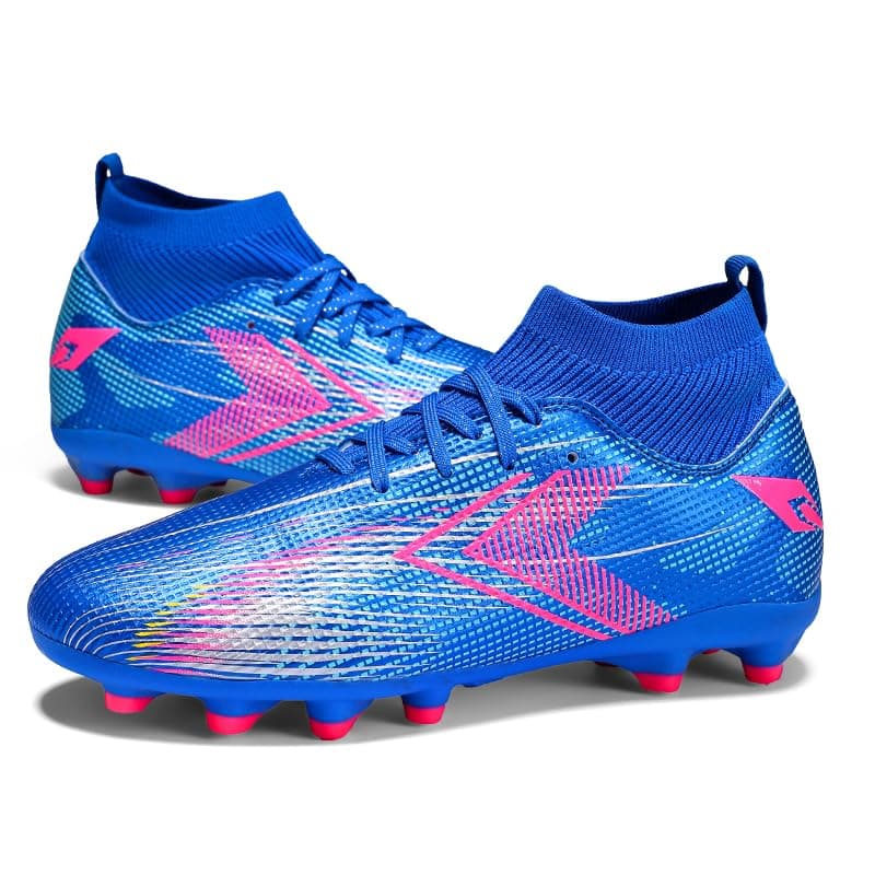 Large-Sized Football Shoes, Suitable for Both Men and Women. They are Breathable Fly-Knit Training Studded Shoes, Also Suitable for Rugby Matches.