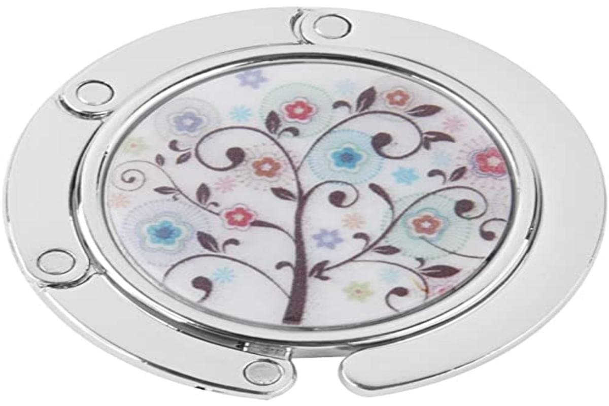 JuliyehKONAMO Folding Bag Handbag Table Hook Hanger Holder Colorful Flower