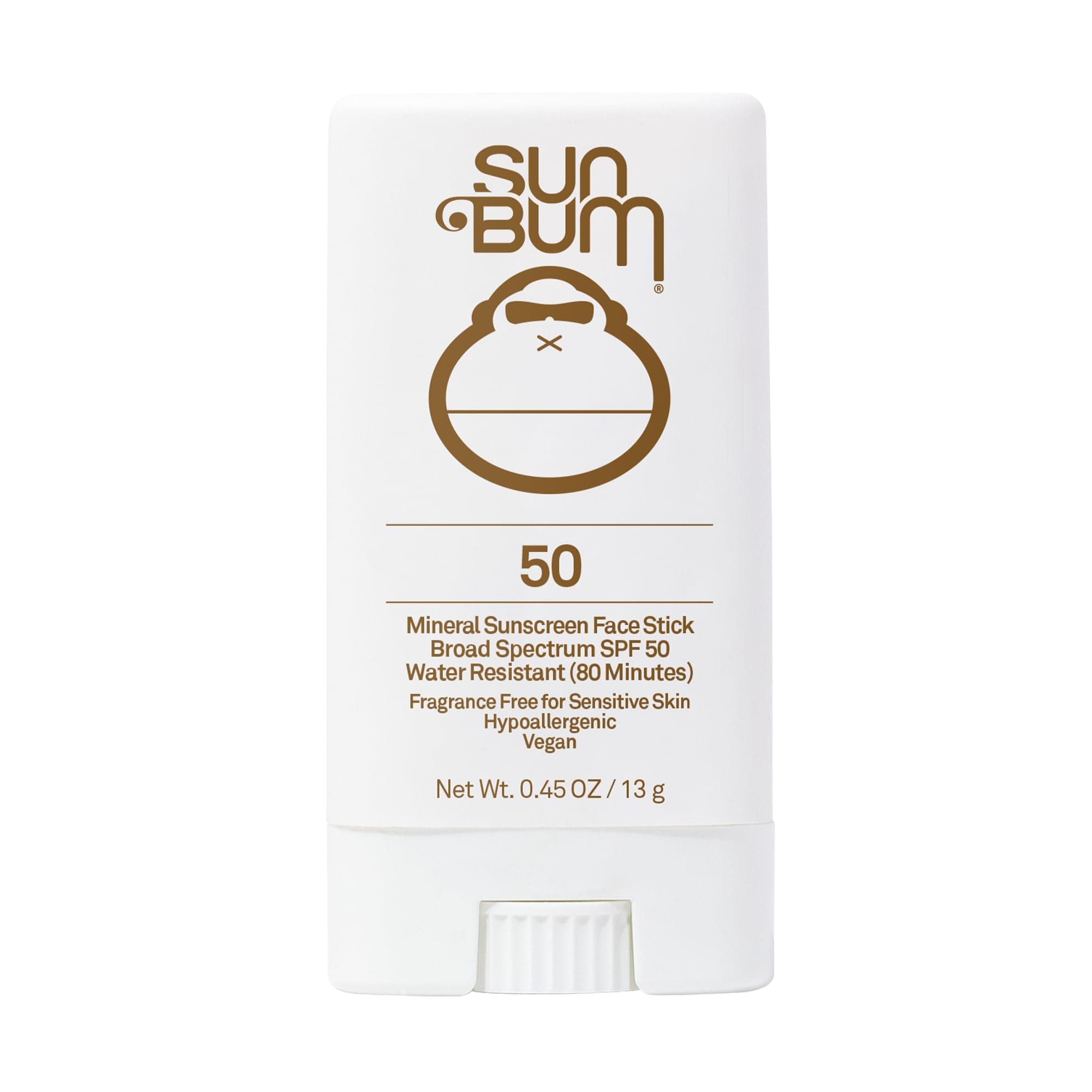 Sun Bum Mineral SPF 50 Face Stick Sunscreen | Water-Resistant Broad Spectrum Sunblock with Vitamin E | Hypoallergenic | Hawaii 104 Act Compliant (Octinoxate & Oxybenzone Free)| Travel Friendly 0.53 oz
