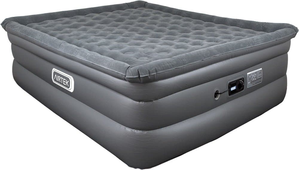 Airtek King Slumberland series 26" raised Pillow Top Air Mattress Airbed w/ Built-In Pump 2ERK13002