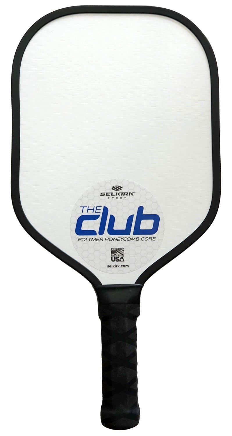 Selkirk Club Pickleball Paddle Set (2 Paddles + 2 Indoor Balls) PowerCore Polymer Honeycomb Composite - DuraGrip Technology - USA Made - Lightweight Paddle Design (Blue)