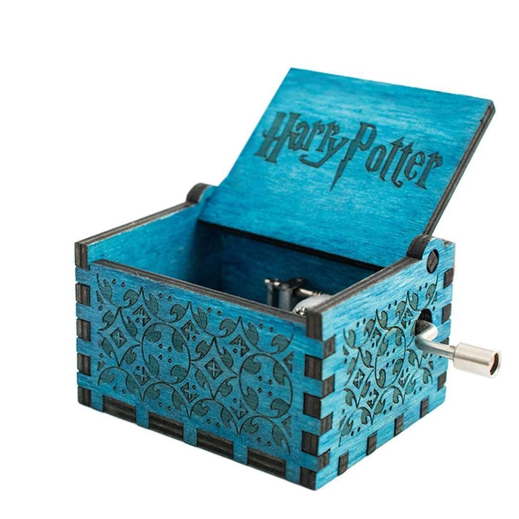 salver Retro-Style Wooden Hand Carved Music Box Hand Crank Music Box Craft